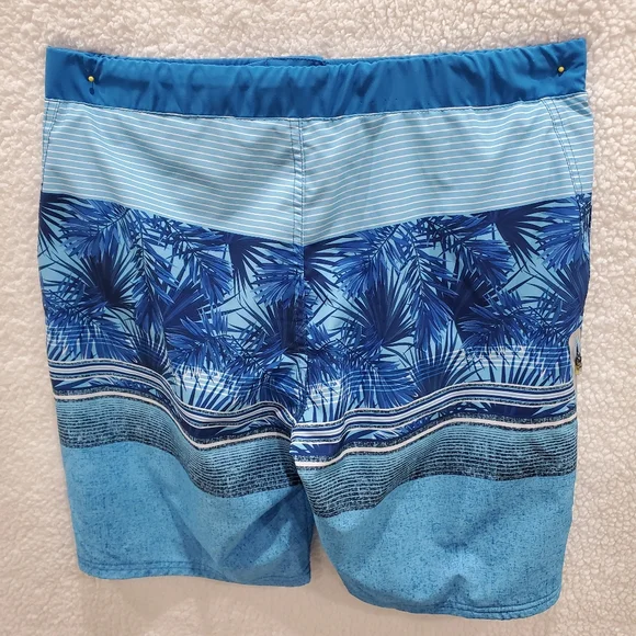 Zeroxposur Men's Medium Blue Pike Lightweight Swim Trunks Drawstring. - Picture 7 of 10
